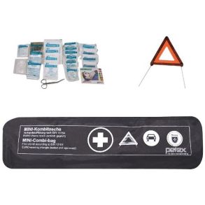 Trafik Kit - Kombitaske Sort - Advarselstrekant & Bandage