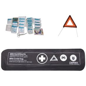 Trafik Kit - Kombitaske Sort - Advarselstrekant & Bandage