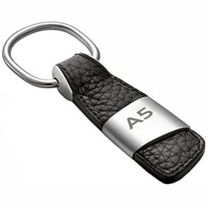 N�glering - Audi A5 logo - Sort PU-l�der