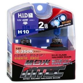 H10 P�re - MTEC Super White - 12V 85 Watt 2 stk