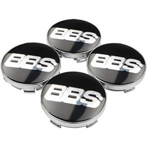 Center Caps For Alloy Wheels 4 pcs - BBS Aluminium & ABS Plastic - Dia. �56/60mm