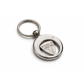 N�glering med vognpolet - Tesla Logo - Blank