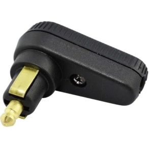  Hanstik DIN Strrelse - Sort 12/24V - 12 mm