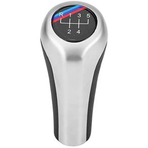 Gearknop BMW M-Power Lderlook & Alu. - 5 + R Gear - BMW 