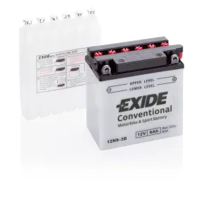 Startbatteri MC - Exide 12N9-3B - 12V (9ah)