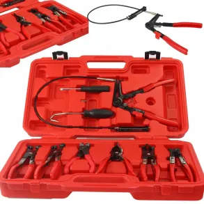 Slangeklemmetang st 9 dele - Universal - Leveres i praktisk opbevaringskasse