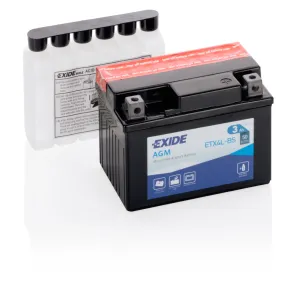 Startbatteri MC - Exide TX4L-BS - 12V (3ah)