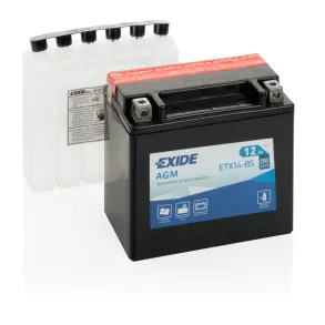 Startbatteri MC - Exide ETX14-BS - 12V (12ah)