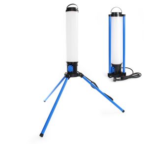 LED Arbejdslampe 230V - 10000 LM / 5000 kelvin - Inkl. stativ & ekstra 220V stikkontakt integreret