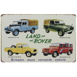 Retro Metalskilt - Land Rover - 20x30 cm