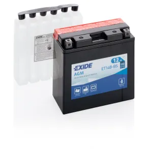 Startbatteri MC - Exide ET14B-BS - 12V (12ah)