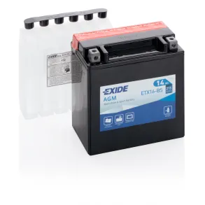 Startbatteri MC - Exide ETX16-BS - 12V (14ah)