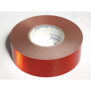 RefleksBnd - Reflexite VC104+ Selvklbende Rd - L. 1 meter X B. 50 mm.