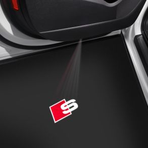 Original LED indstigningslys - Audi S-Logo - 1 stk. lys til h�jre side