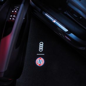 Original LED indstigningslys - Audi & FC Bayern logo - S�t af 2 stk. lygter