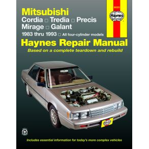 Reparationsbog Haynes - Mitsubishi Cordia, Tredia, Galant, Precis & Mirage (1983-1993)