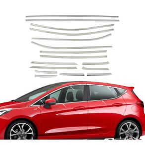 Rudelister Krom - Ford Fiesta VII 2017-> - Antal 16 Stk