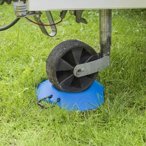 Stopklods til nsehjul - Ideel til trailer eller campingvogn - Bl 1 stk