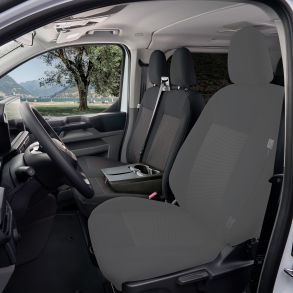 Skrddersyet sdeovertrk til 2p (med arbejdsbord i rygln) - Ford Transit Custom II / VW T7 2024->