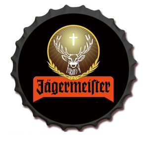 Retro Metalskilt - Jägermeister - Rund  350 mm