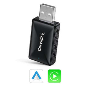Trdls adapter til Apple CarPlay & Android Auto - CarvillZ mini dongle - BT 5.0/USB 5V
