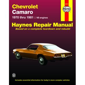 Reparationsbog Haynes - Chevrolet Camaro (1970-1981)