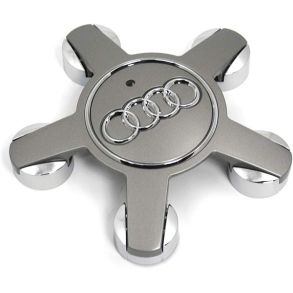 Centerkapsel Original - Audi - Slv & krom 135 mm - 1 stk