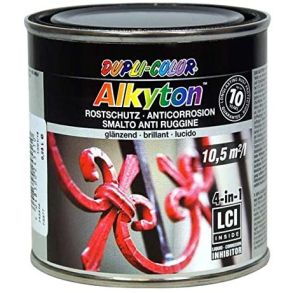 Anti-Rust Maling - Alkyton Sort Glat Finish (RAL 9005) - 250 ml 