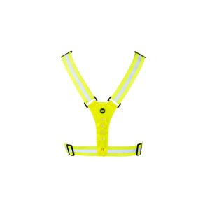 Genopladelig LED refleksvest - Hvid/r�dt lys