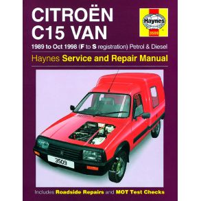Reparationsbog Haynes - Citroen C15 Van Petrol & Diesel (89 - Oct 98)