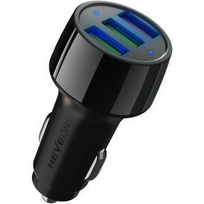 USB Oplader Med 3x USB-Udtag - 1x QC 3.0 Turbo Charge + 2x 5V/2.4A