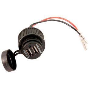 USB-Udtag 2x 12V-24V - Universal Til Indbygning 