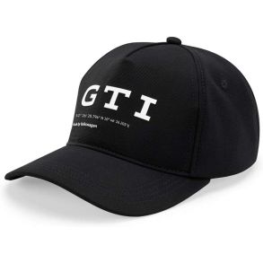 VW GTI Cap Unisex - Original tilbehr - Sort M. hvid GTI logo