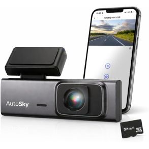 Dashcam 140� med G-sensor - AutoSky ADC201 - Opl�sning 2K (2560x1440)