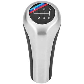 Gearknop BMW M-Power L�derlook & Alu. - 6 + R Gear - BMW 