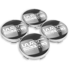 Centerkapsler Til Aluflge 4 Stk - WRC Rally Aluminium & ABS - Dia. 56/60mm