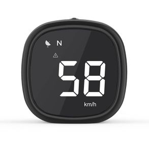 Speedometer med 2,5'' LCD skrm 12-24V - Prcise GPS-hastigheder - Universal plug-and-play funktion