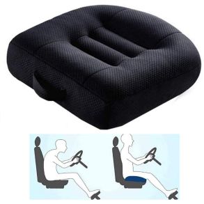 Siddepude Sort - hjkvalitets Bomuld - 390x390x120 mm