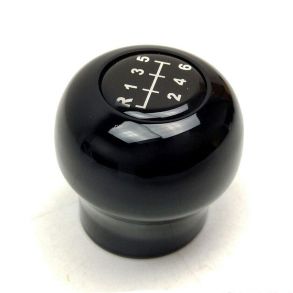 Gearknop 5-6 Gear - VW T5 & T6 Transporter/Caravelle/Multivan - Sort Blank Alu.