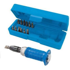 Slagskruetrkker Silverline 14 dele - Robust vanadium S2 stl - Leveres i opbevaringsboks