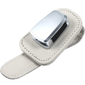 Brilleholder I Lder & Aluminium - Universal Beige - 1 stk