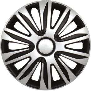 Hjulkapsler - NARDO Sort Slv - 4 Stk. Str. 14