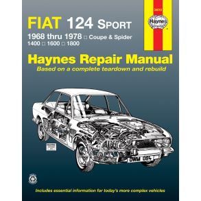 Reparationsbog Haynes - Fiat 124 Sport Coupe & Spider (1968-1978)