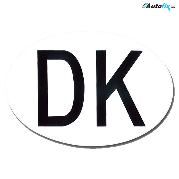 DK Skilt Lille - Selvklæbende - 8x5,5 cm