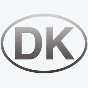 DK Skilt - Lille (Slv Udkret) - Selvklbende