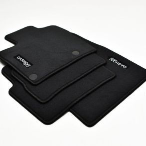 Bilmtter velour - Nissan Qashqai (J12) rg. 2021-> - Sort med logo