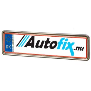 Nummerpladeramme Rustfri - Antal 1 stk.