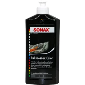 Voks med farve - Sonax Polish & Wax Color Black - Sort 500 ml