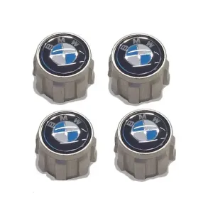 Ventilhtter Original BMW - Sort/Bl Logo - 4 stk