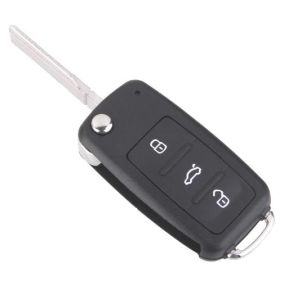 Nglehus - VW 3-knaps Fjernbetjeningshus - M/ Fold-ud funktion